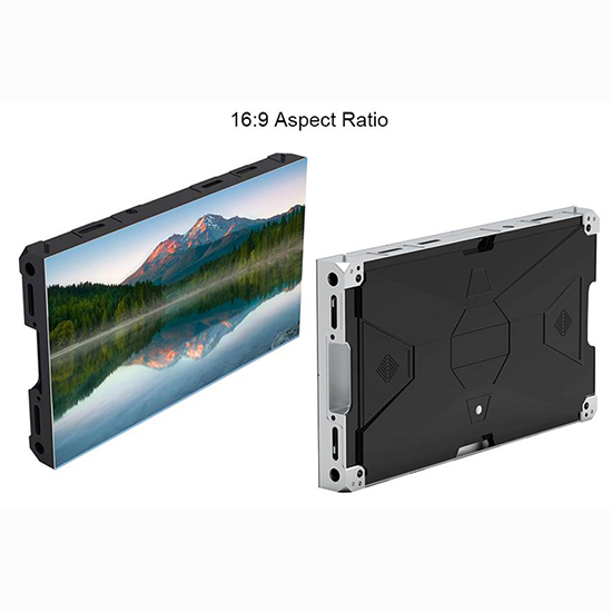 LSA Series Indoor HD 4K eta 2k LED telebistarekin 16: 9 itxura erlazioa aurreko zerbitzuaren panela Pixel txikiko zelaia LED bideo hormako pantaila